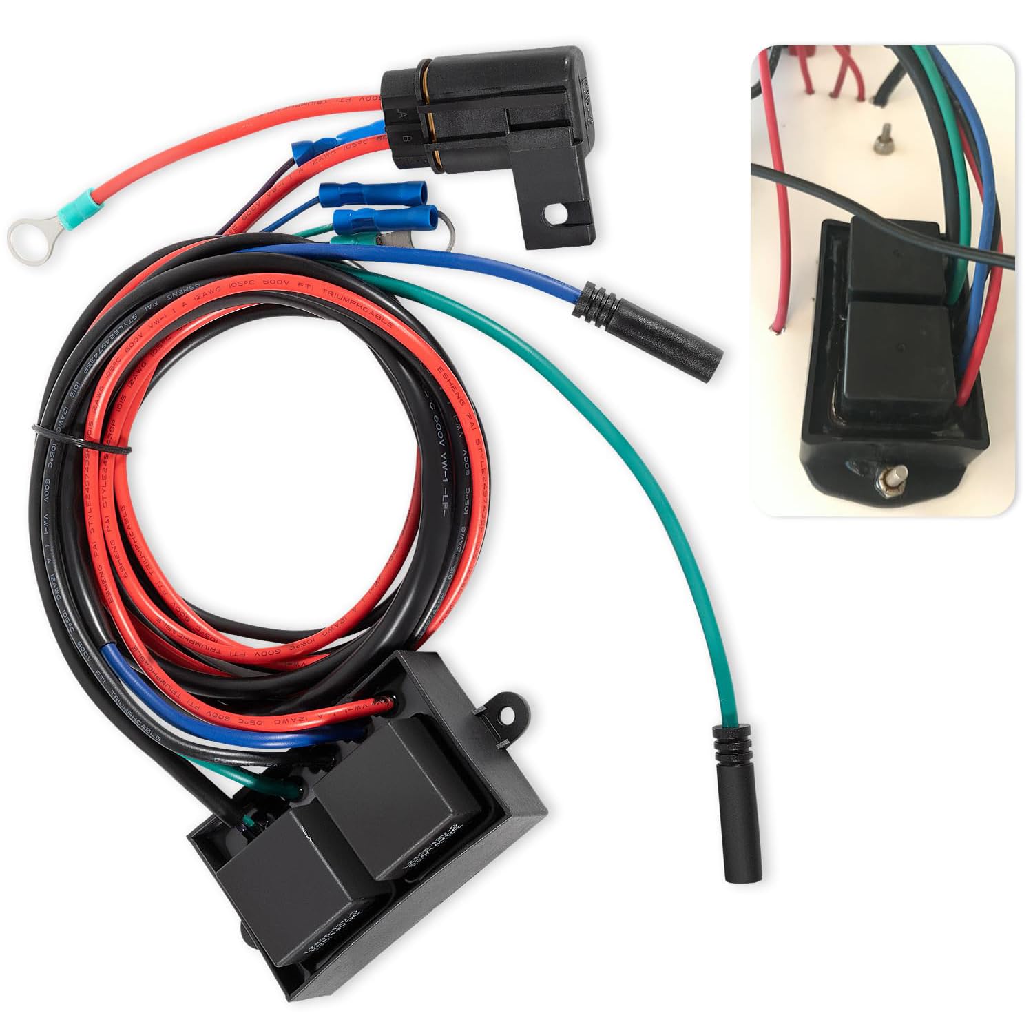 Starter Solenoid Relay Harness Jack Plate Wiring Replacement Parts